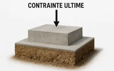 Calcul de la contrainte ultime sur une semelle