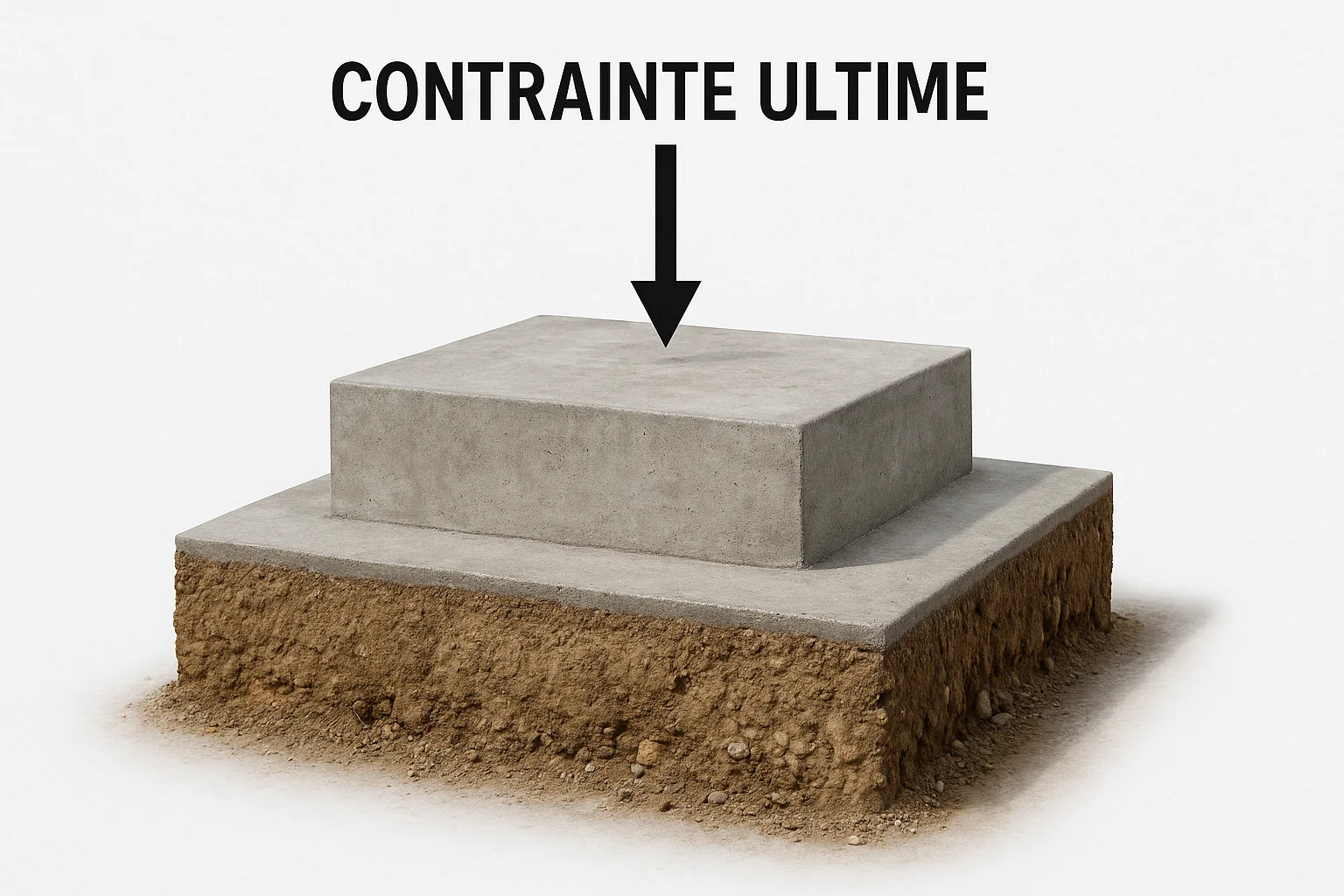 Calcul de la contrainte ultime sur une semelle