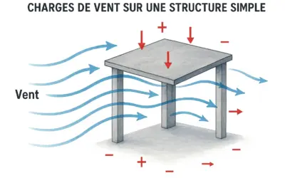 Calcul des charges de vent sur une structure