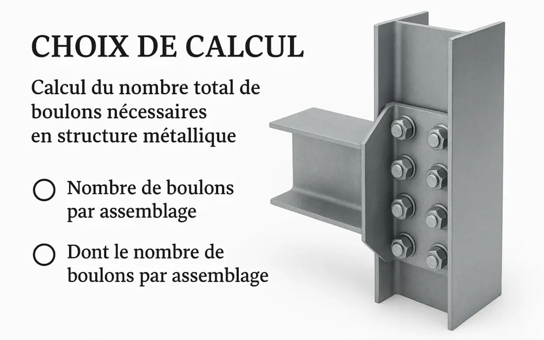 Calcul du nombre total de boulons nécessaires
