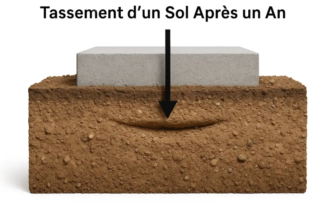 Calcul le tassement d’un Sol Après un An