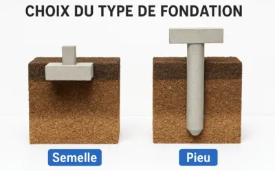 Choix de types de fondation