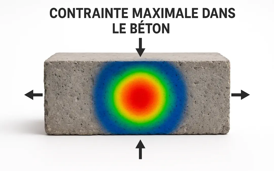 Contrainte maximale dans le béton