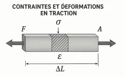 Contraintes et déformations en traction