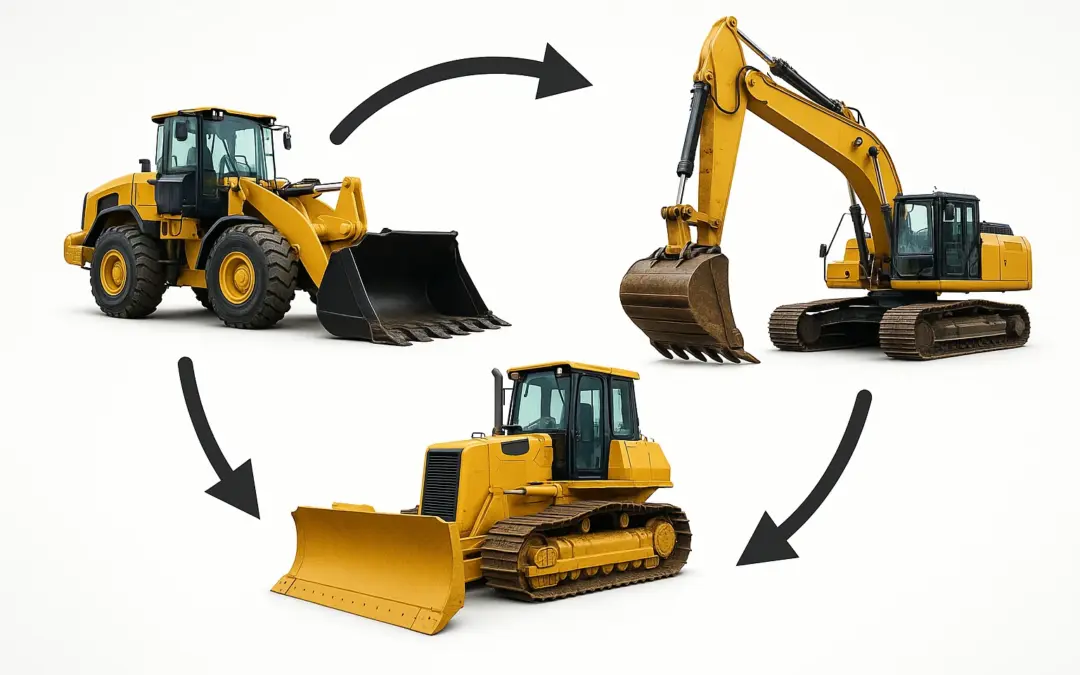 Rotation des engins de terrassement