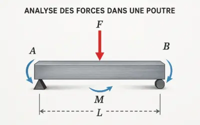 Analyse des Forces dans une Poutre