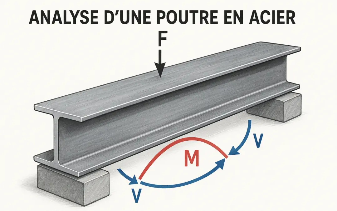 Analyse d’une Poutre en Acier