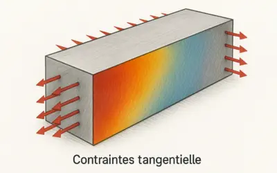 Calcul de la contrainte tangentielle