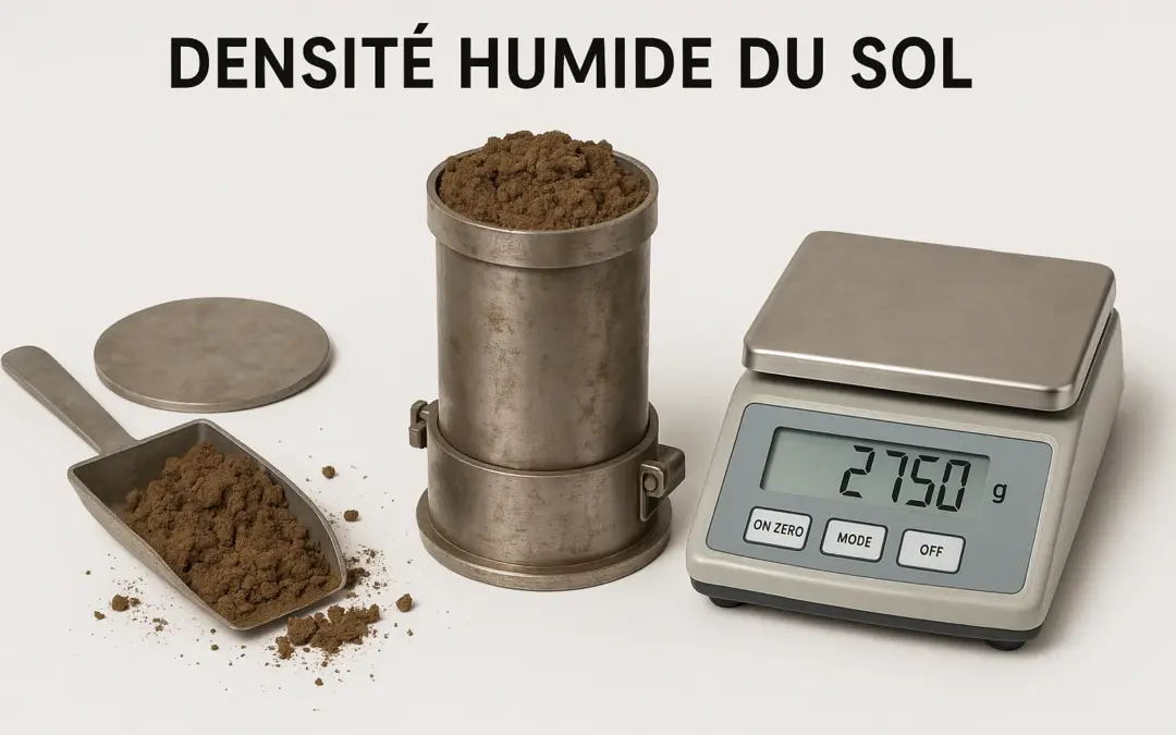 Calcul de la densité humide du sol