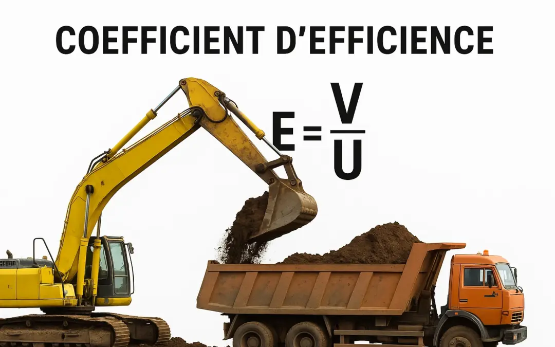 Calcul du coefficient d’efficience en terrassement