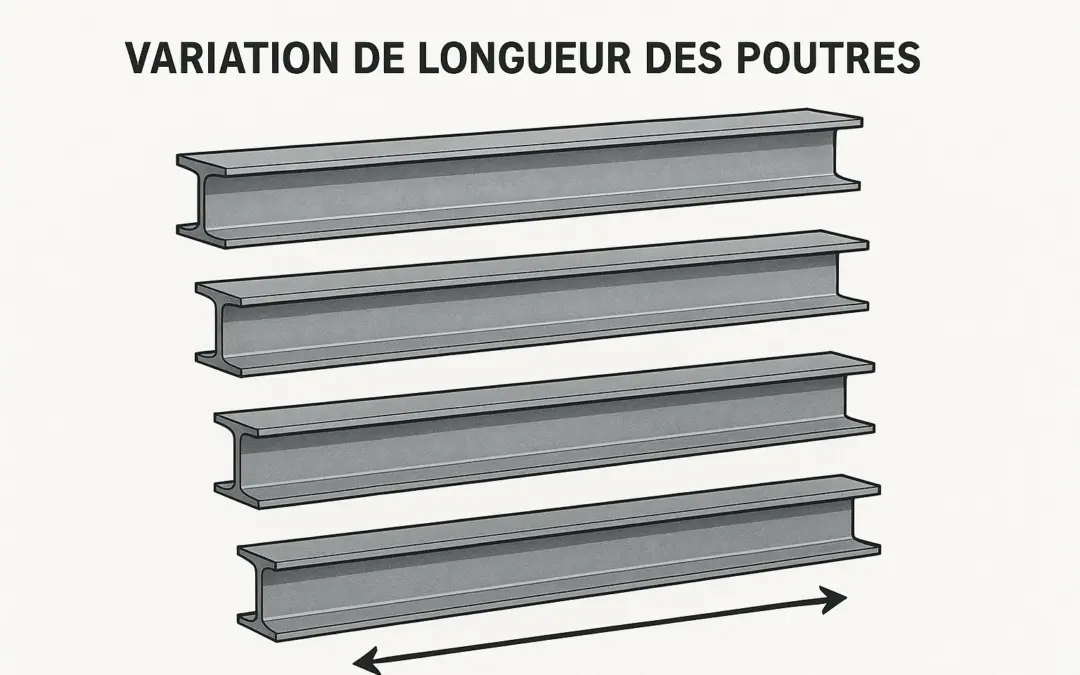 Calculer la variation de longueur des poutres