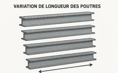 Calculer la variation de longueur des poutres
