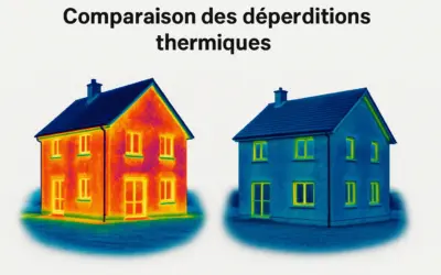 Comparaison des déperditions thermiques