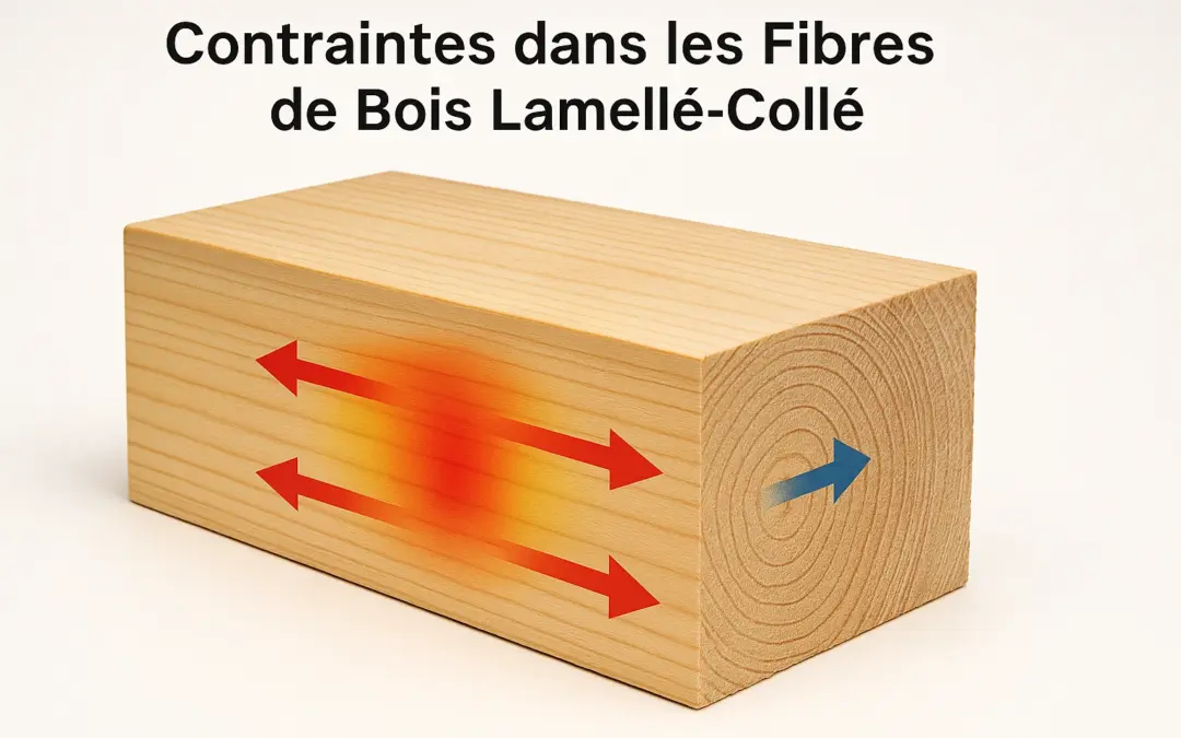 Contraintes dans les Fibres de Bois Lamellé-Collé