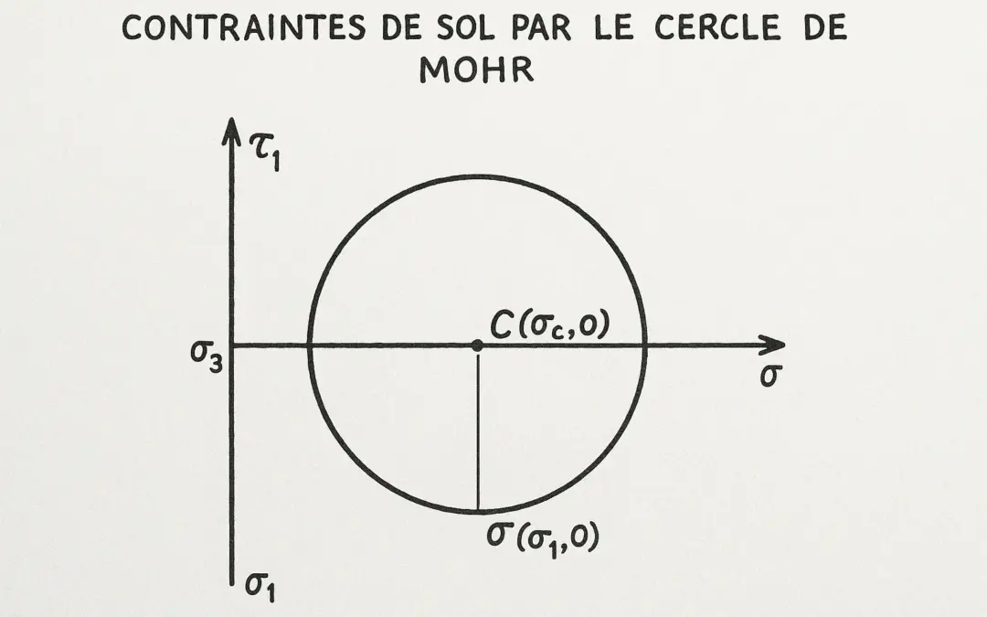 Contraintes de Sol par le Cercle de Mohr