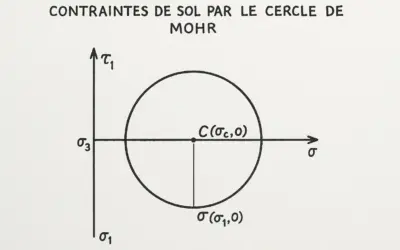 Contraintes de Sol par le Cercle de Mohr
