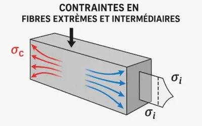 Contraintes en fibres extrêmes et intermédiaires