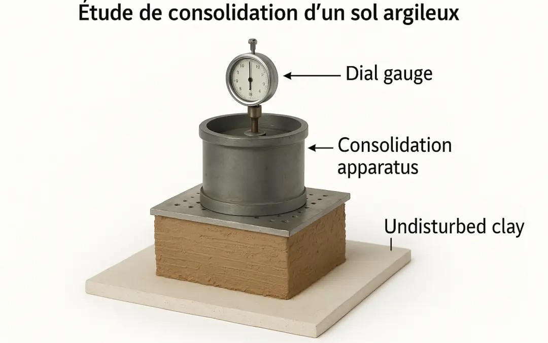 Étude de consolidation d’un sol argileux