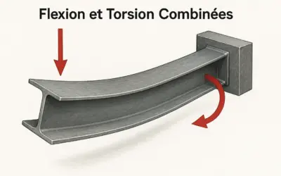 Flexion et Torsion d’une Poutre en Acier