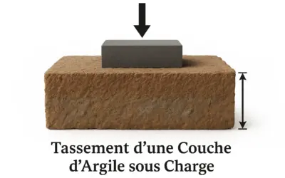 Tassement d’une Couche d’Argile sous Charge