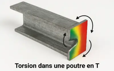 Torsion dans une Poutre en T