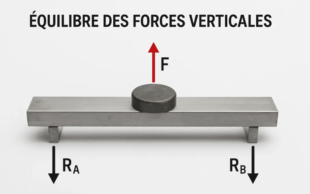 Vérification de l’équilibre des forces verticales