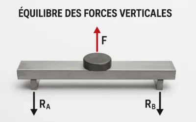 Vérification de l’équilibre des forces verticales