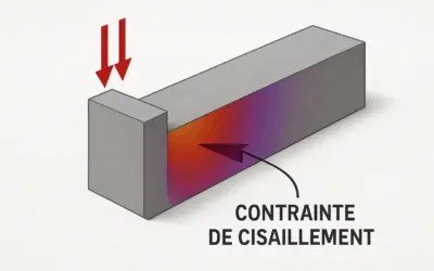 Cisaillement dans une poutre