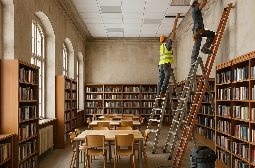 Analyse de la réverbération dans une bibliothèque