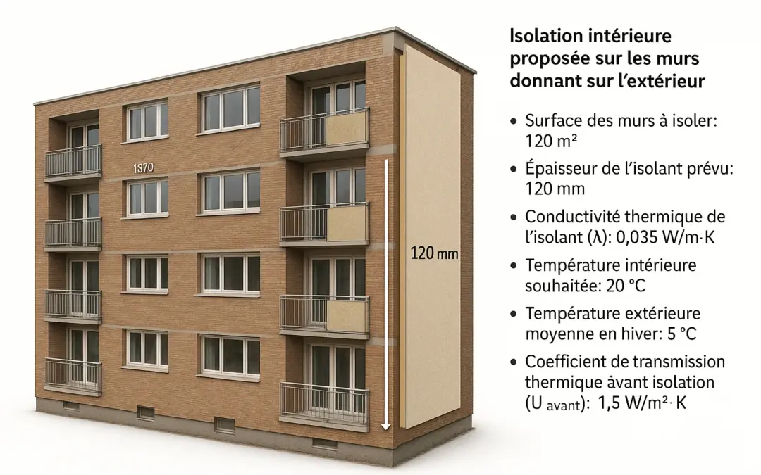 Calcul de l’Efficacité d’une Isolation Intérieure
