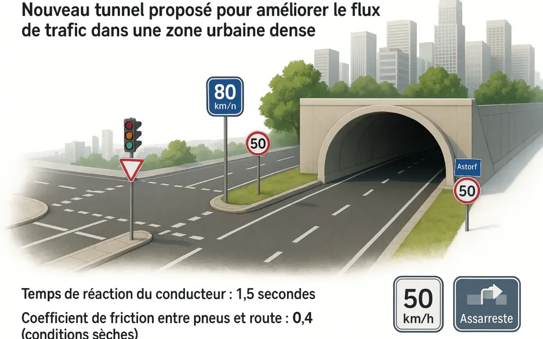 Calcul de la Distance entre Tunnel et Carrefour