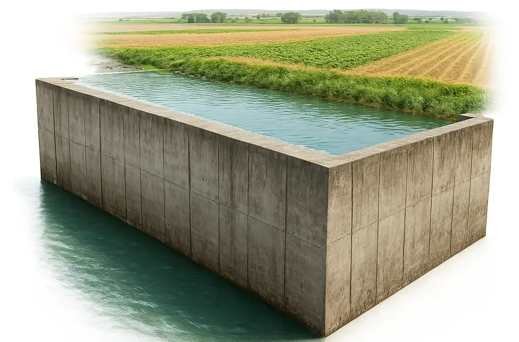 Calcul de la Force sur une Paroi de Barrage