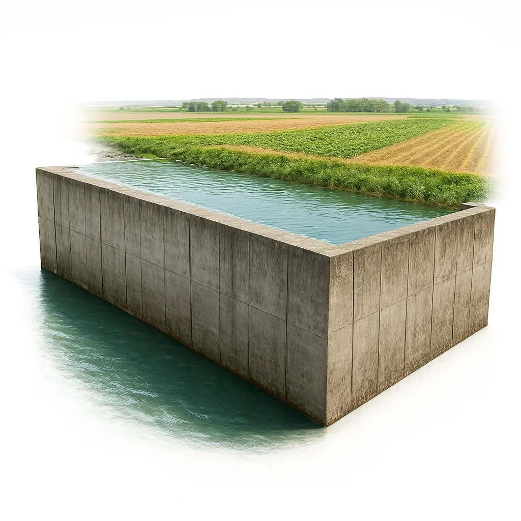Calcul de la Force sur une Paroi de Barrage (1) Calcul de la Force sur une Paroi de Barrage