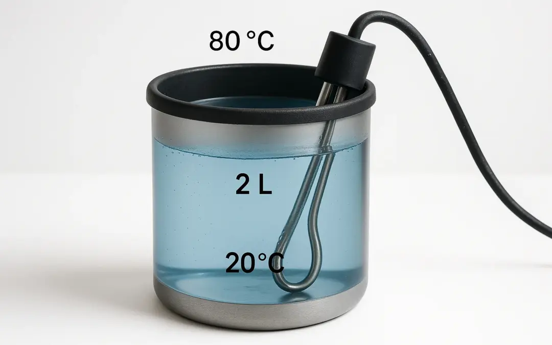 Chauffage d’un récipient d’eau