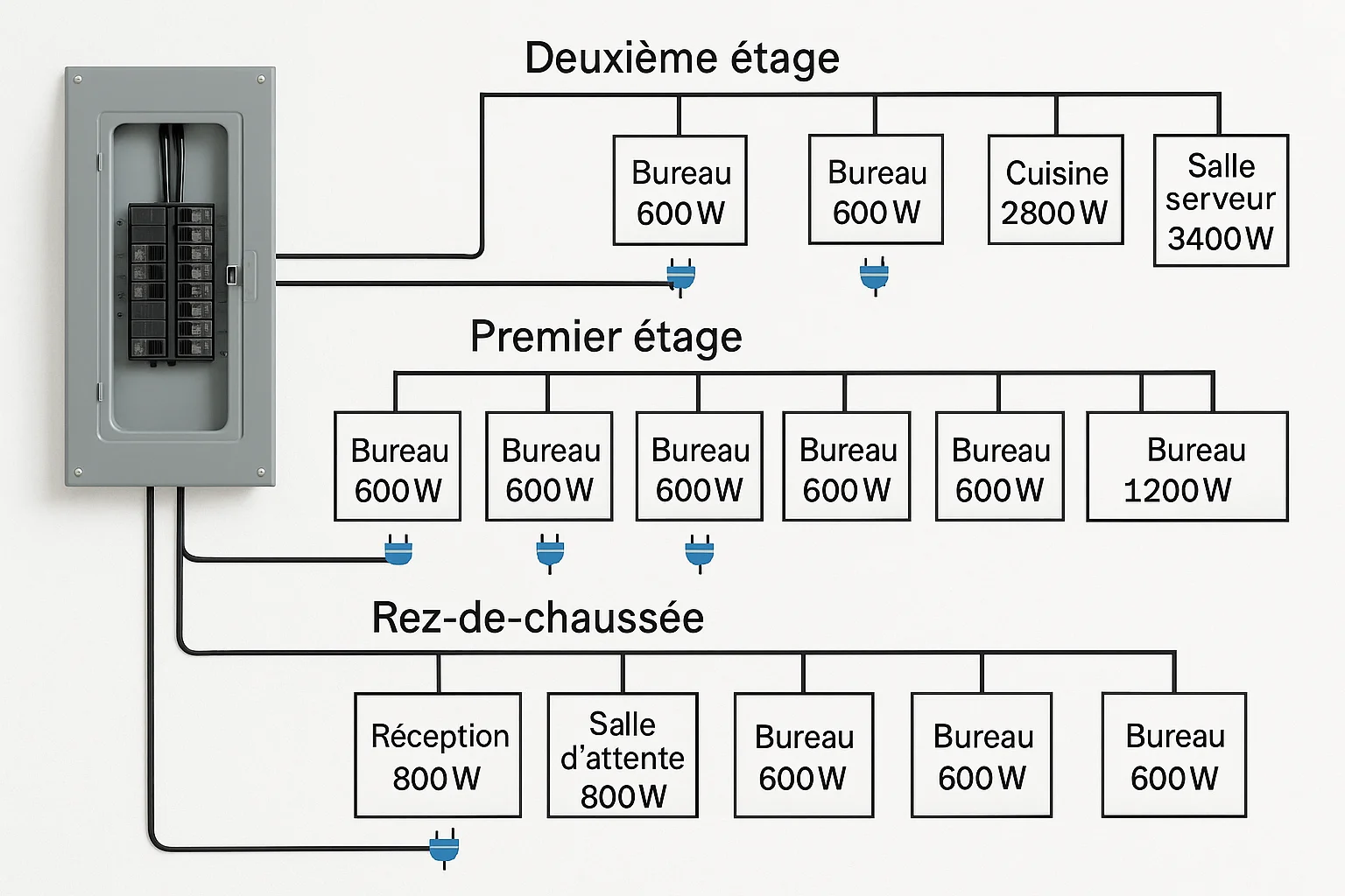 Dimensionnement des Circuits dans un Bâtiment (2) Dimensionnement des Circuits dans un Bâtiment