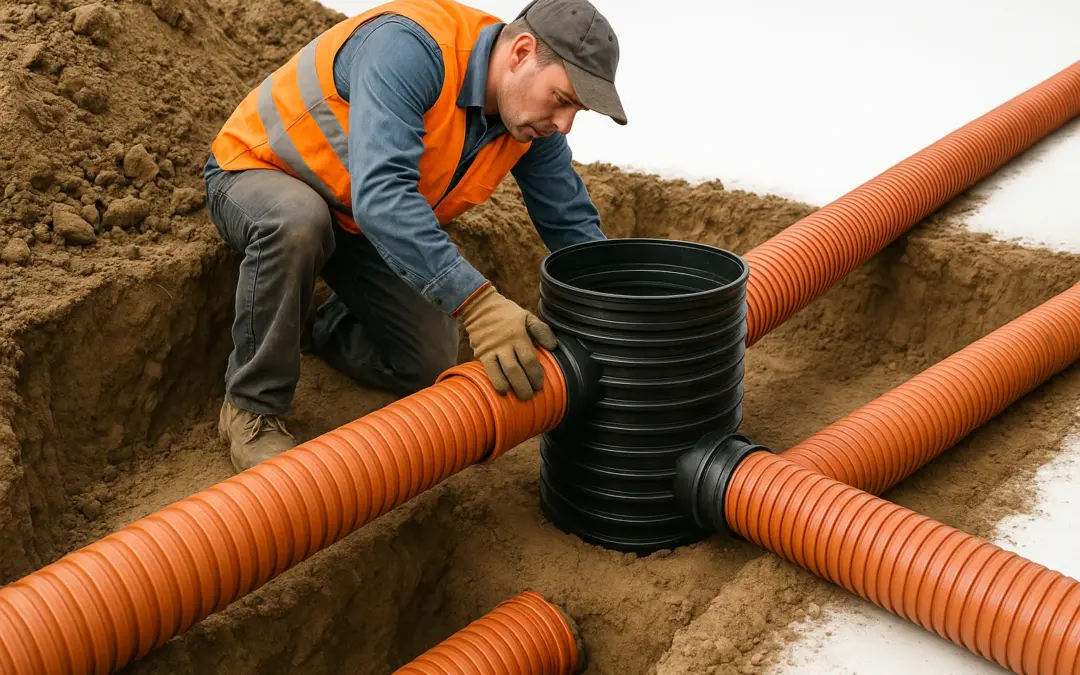 Installation de Système de Drainage