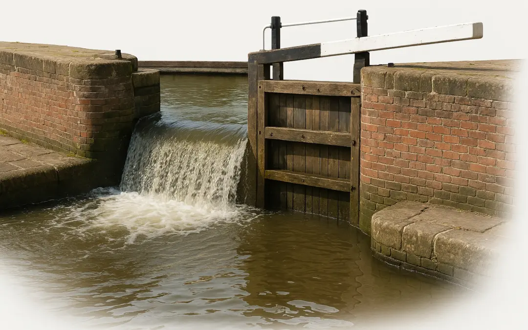 Moment non compensé dû à l’action de l’eau