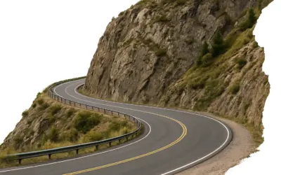 Mouvement Curviligne sur Route Inclinée