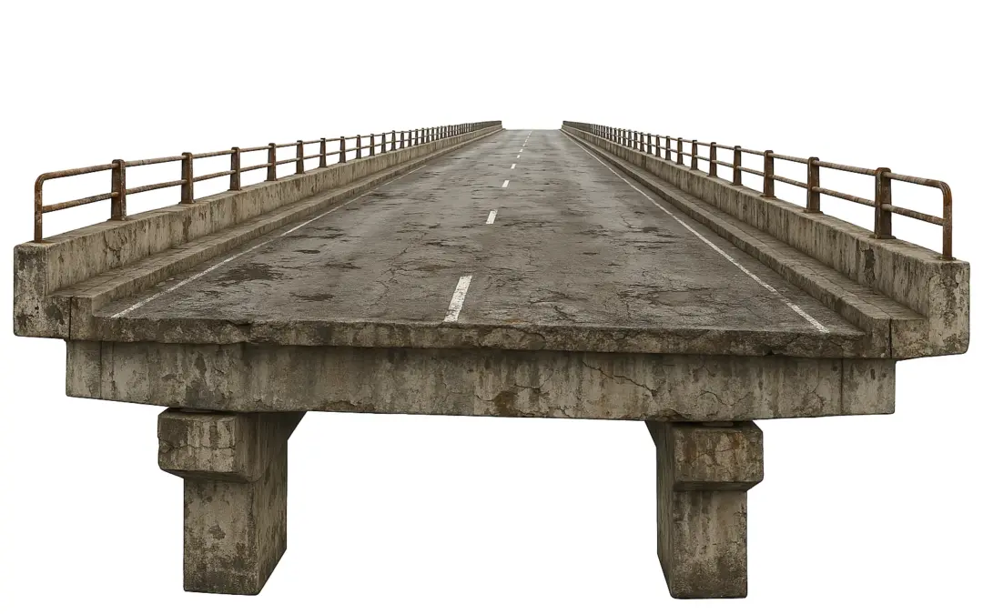 Travaux de consolidation d’un vieux pont