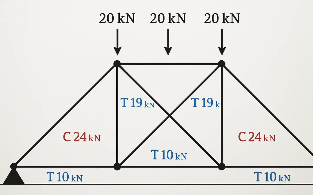 Calcul de Treillis par la Méthode de Ritter