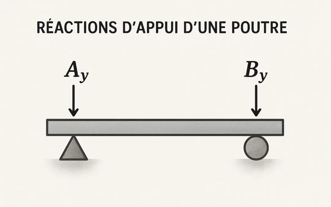 Calcul des Réactions d’Appui d’une Poutre