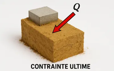 Contrainte ultime pour une charge inclinée