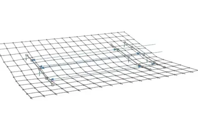 Calcul des efforts dans un treillis métallique simple